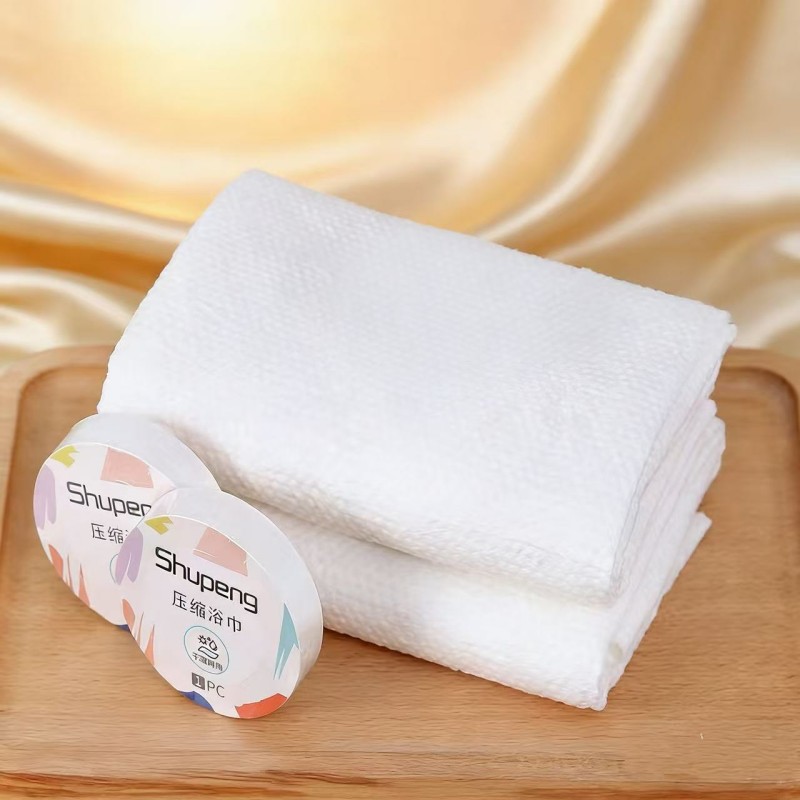 Toalla comprimida desechable personalizada con forma especial Toalla comprimida desechable personalizada con forma especial