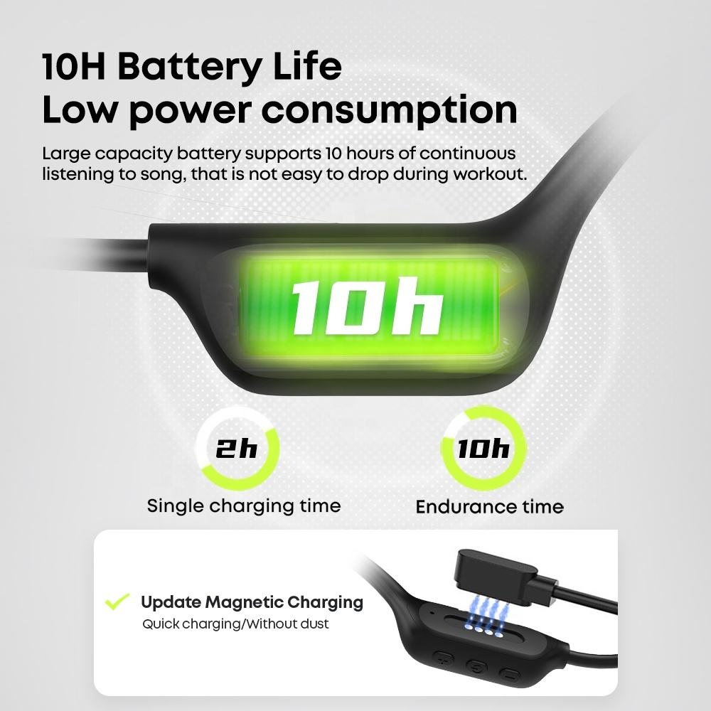 Auriculares de conducción ósea IPX8 16G