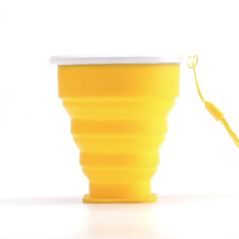 Taza de viaje de silicona plegable portátil Taza de viaje de silicona plegable portátil