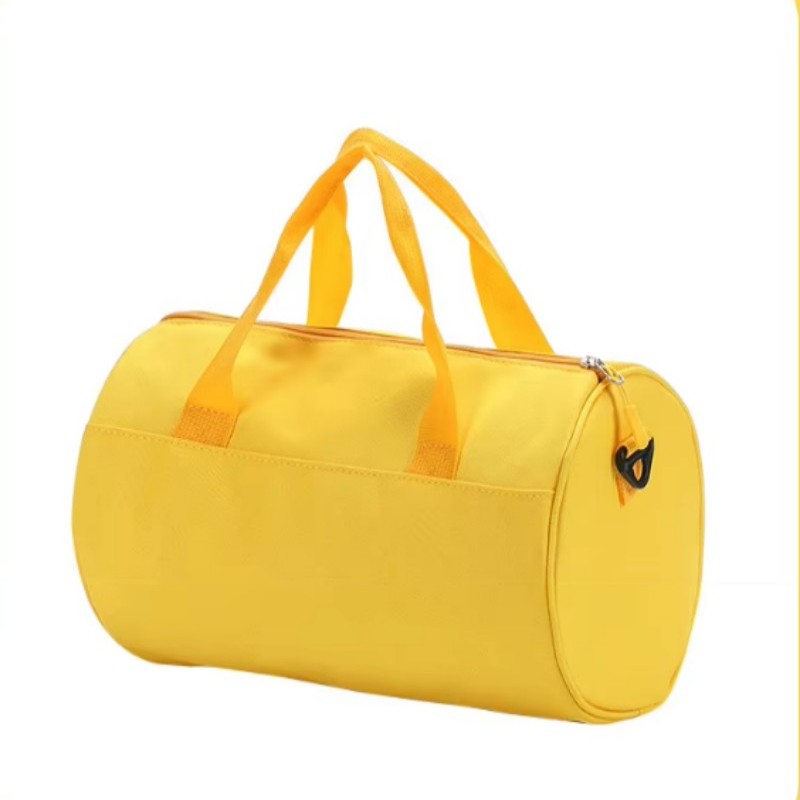 Bolsa de lona de gimnasio con cilindro personalizado Bolsa de lona de gimnasio con cilindro personalizado