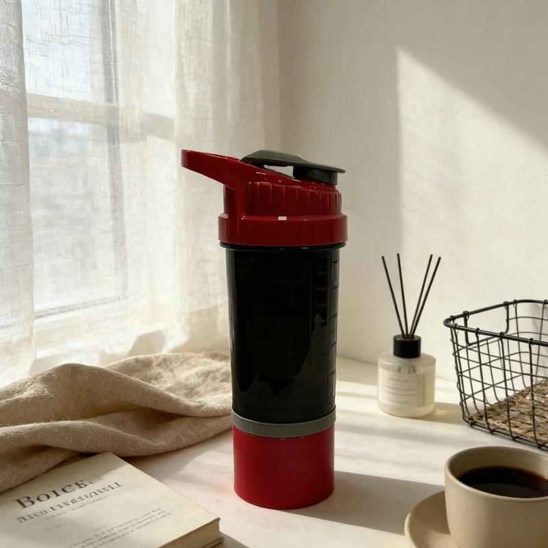 Botella de agua plástica para deportes de fitness de 20 oz