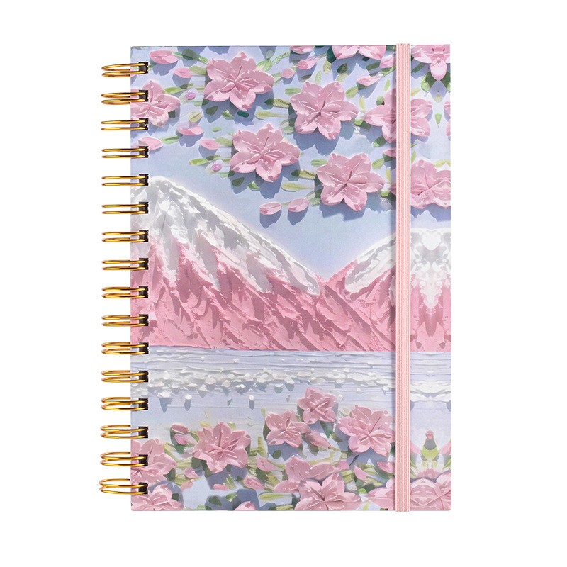 Textura de pintura al óleo A5 Cuaderno de espiral