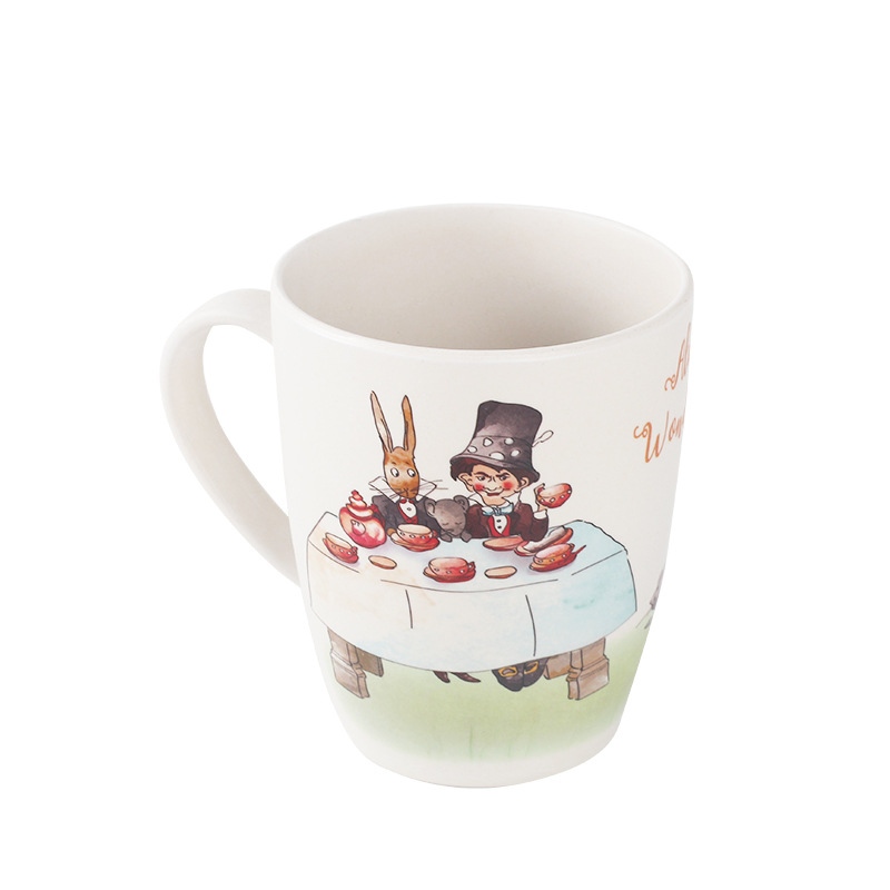 Taza de café personalizada de fibra de bambú de 450 ml con asa