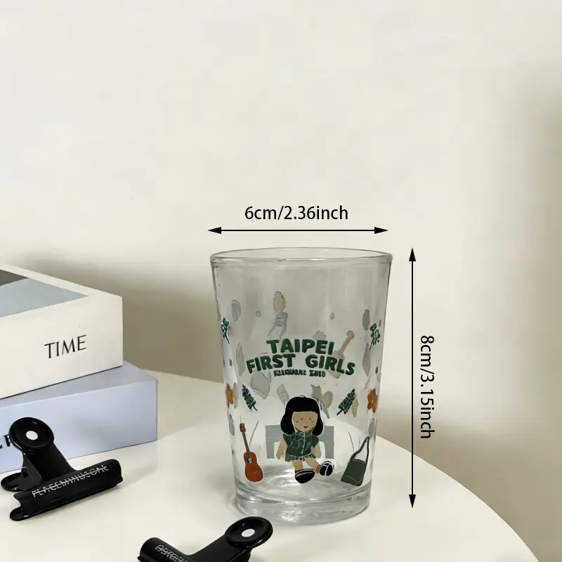 Vasos de vidrio cónicos personalizados