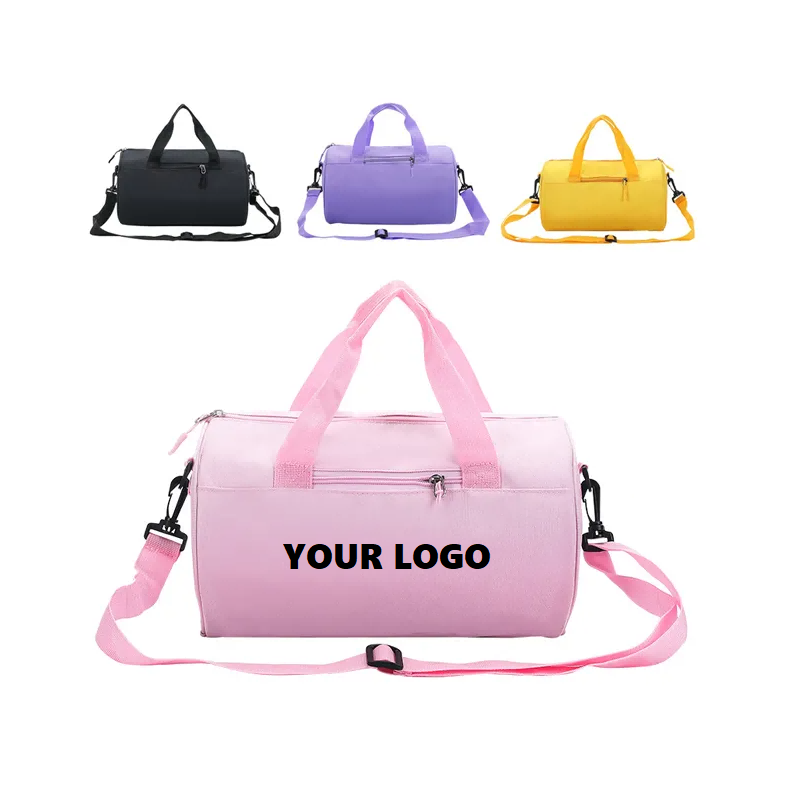 Bolsa de lona de gimnasio con cilindro personalizado