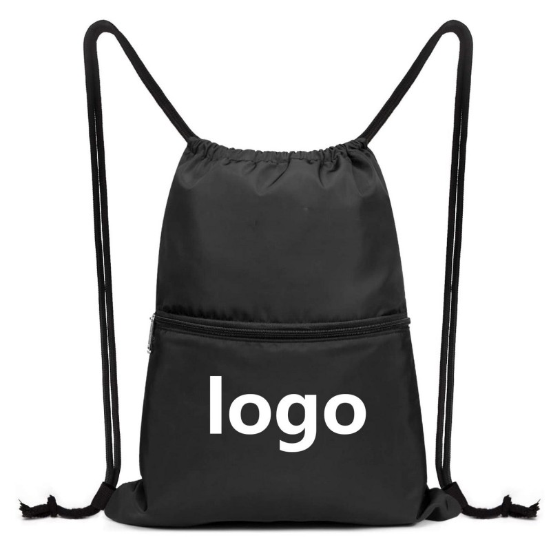 Mochila con cordón y logotipo personalizado Bolsa de deporte