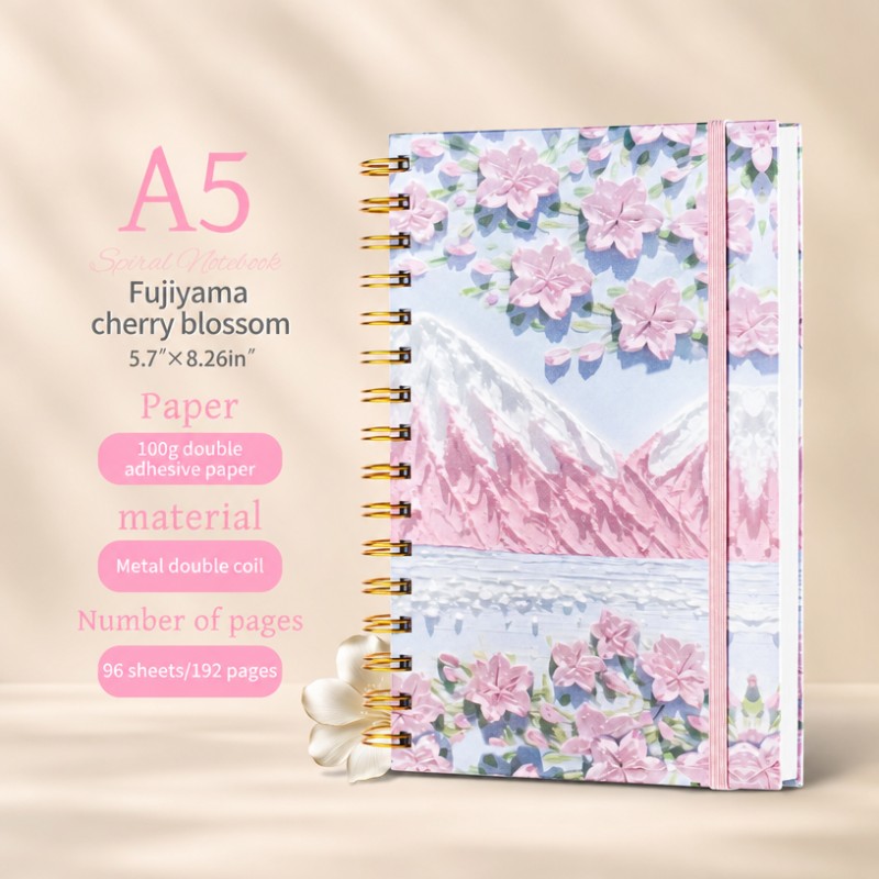 Textura de pintura al óleo A5 Cuaderno de espiral