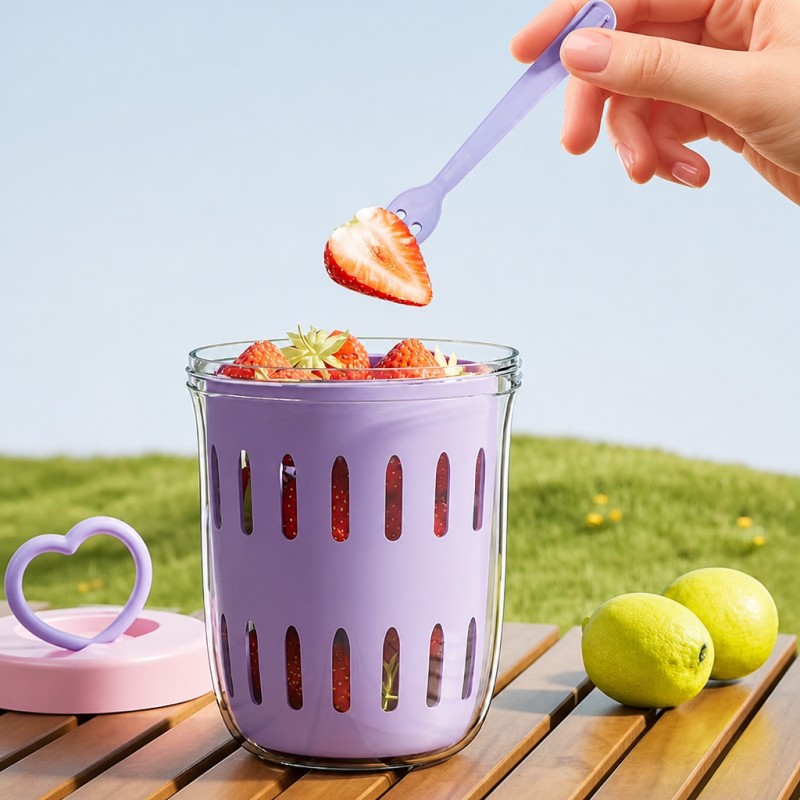Taza de ensalada escurridora de doble capa Taza de ensalada escurridora de doble capa