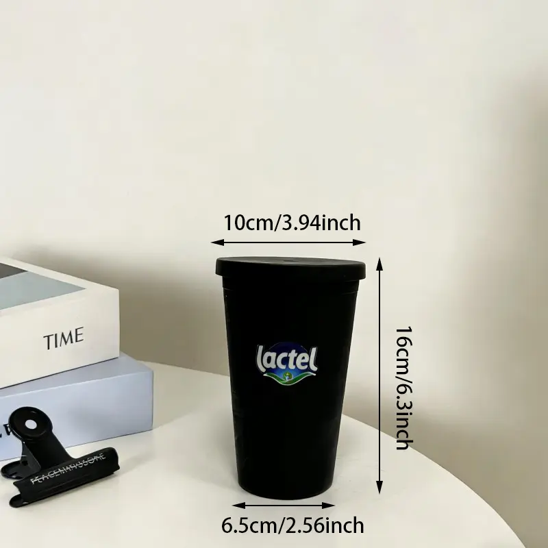 Vaso de plástico reutilizable morado mate