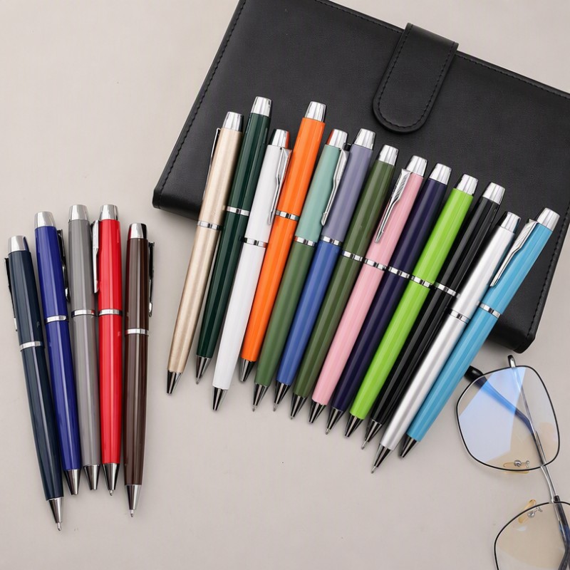 Bolígrafo de metal con logotipo personalizado, bolígrafo de regalo para oficina y negocios