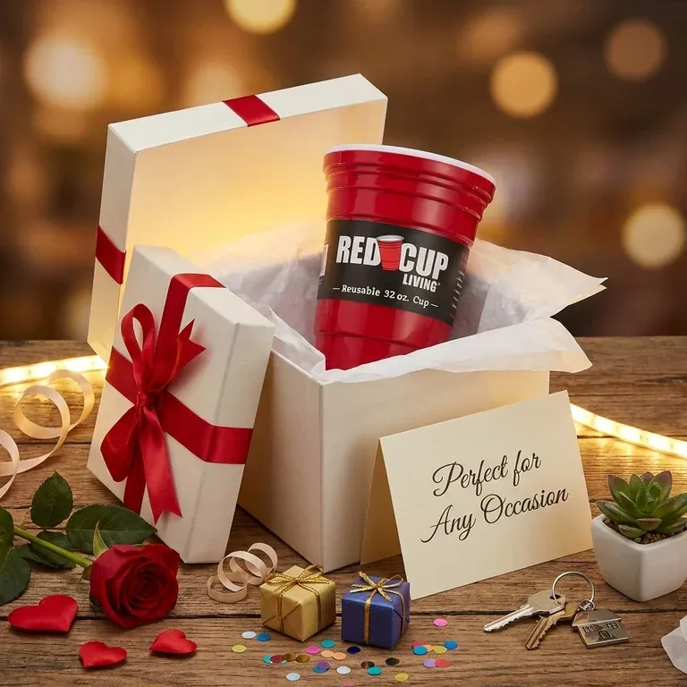 Regalo de vaso de plástico