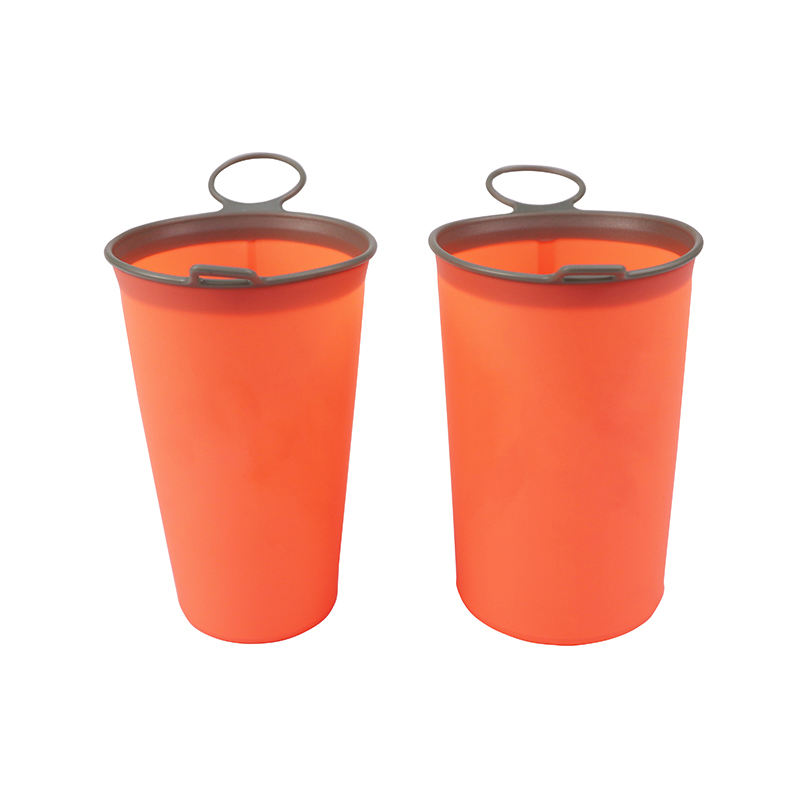Taza de agua plegable de silicona portátil reutilizable