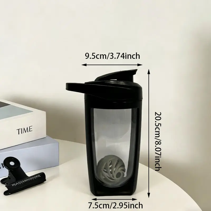 Botellas mezcladoras de proteínas cuadradas de doble pared