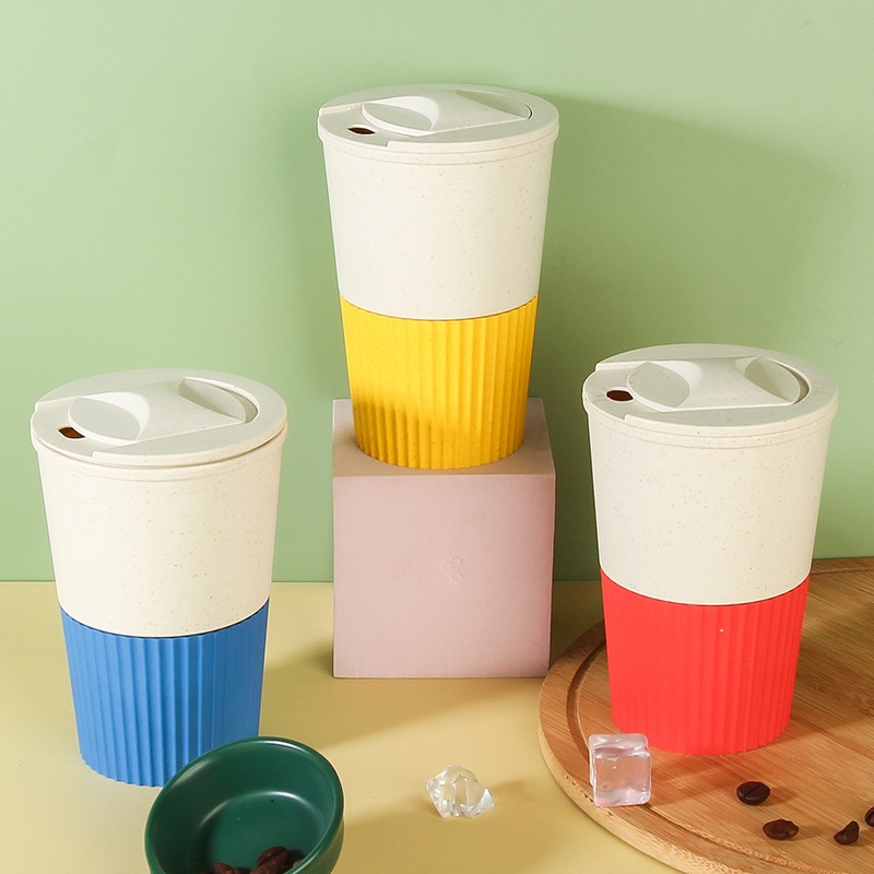 Taza de café de paja de trigo